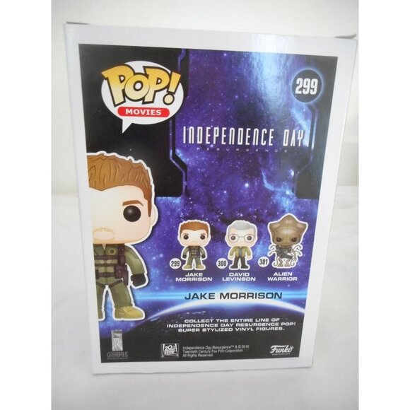 Funko PoP Figure Movies Independence Day Jake Morrison #299 - Picture 3 of 7